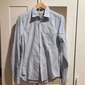 Mens size S burberry brit button down shirt